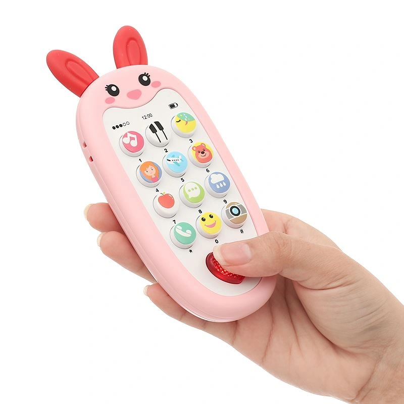 Đồ chơi lục lạc điện thoại thỏ hồng SUNLIKE BABY TOYS SL83024 11