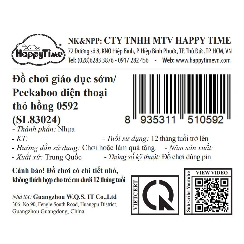 Đồ chơi lục lạc điện thoại thỏ hồng SUNLIKE BABY TOYS SL83024 12