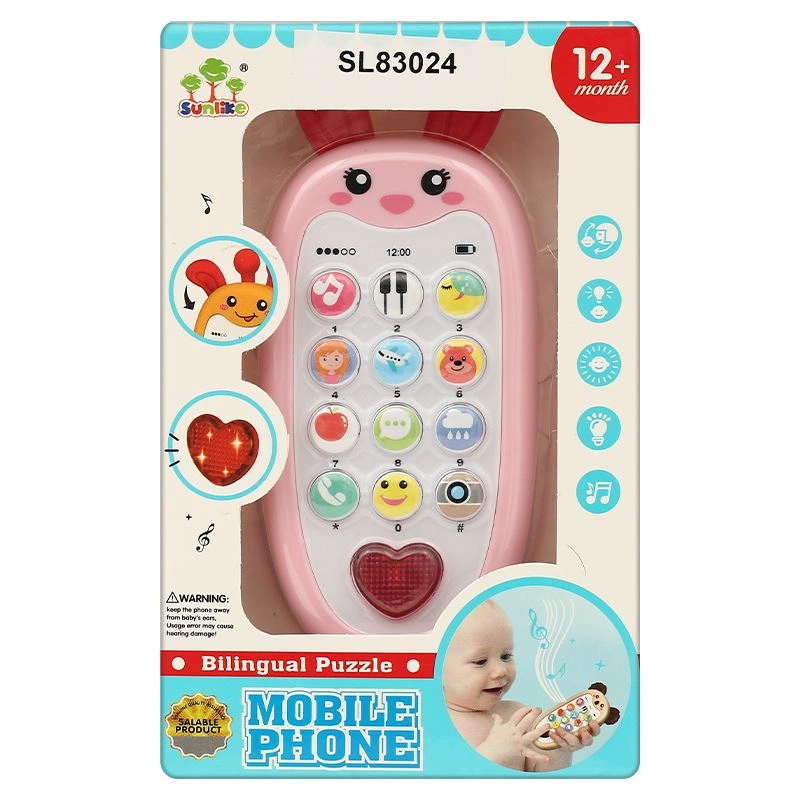 Đồ chơi lục lạc điện thoại thỏ hồng SUNLIKE BABY TOYS SL83024 4