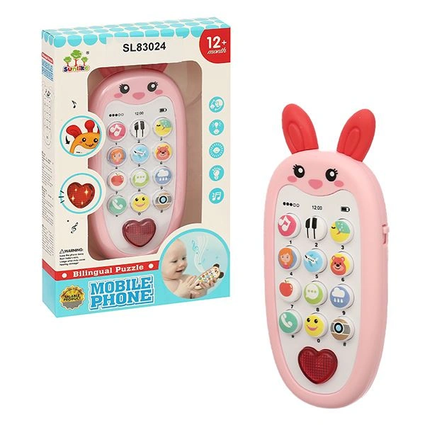 Đồ chơi lục lạc điện thoại thỏ hồng SUNLIKE BABY TOYS SL83024 1