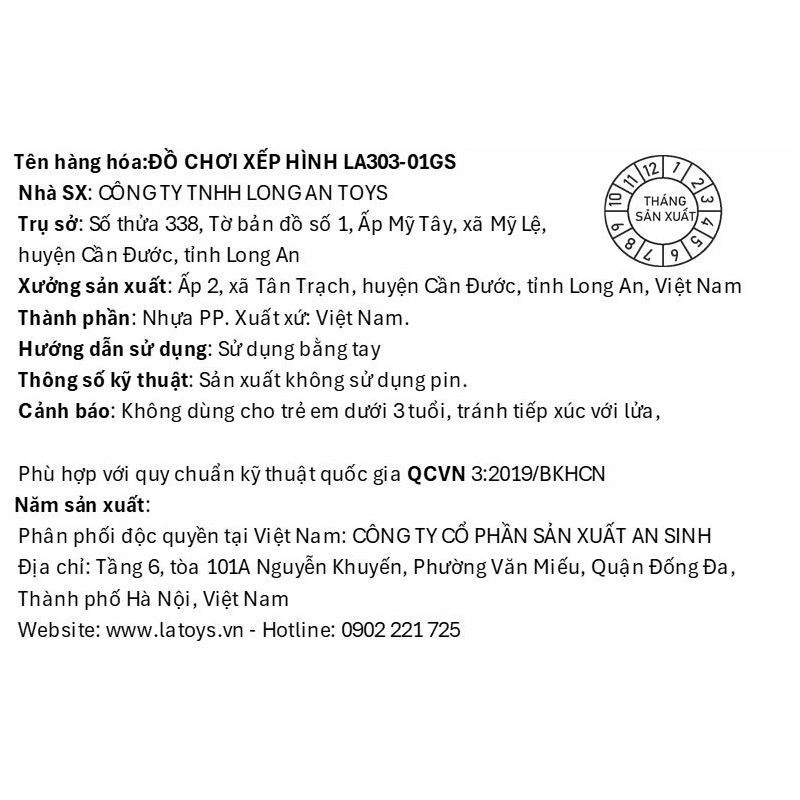 Đồ chơi lắp ráp lục giác đa chiều LATOYS LA303-01GS 4