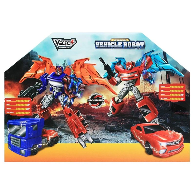 Đồ chơi robot biến hình siêu xe Vecto VT01590/RD 4