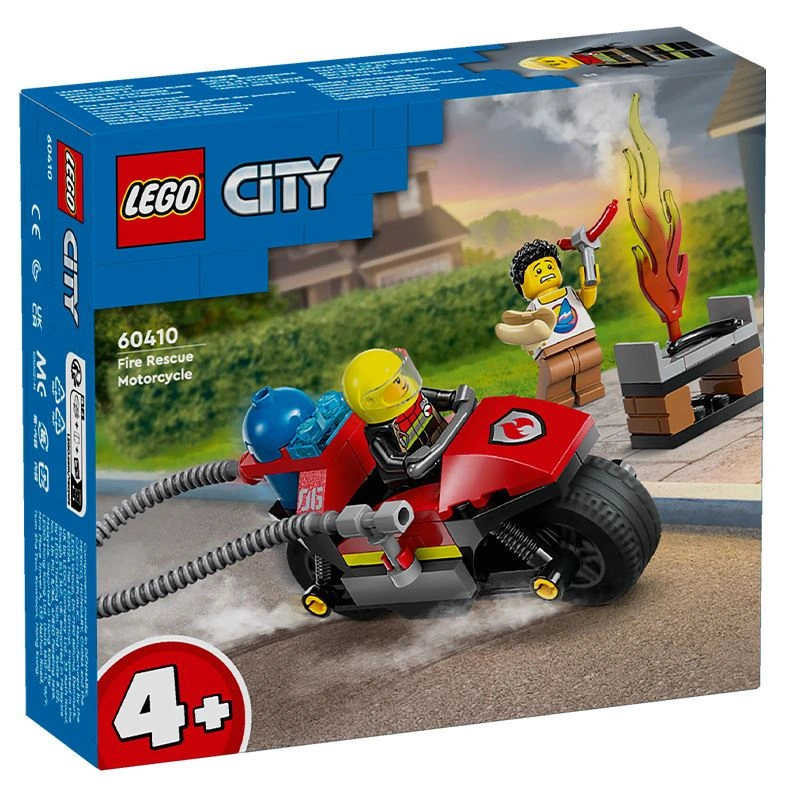 Đồ chơi lắp ráp xe mô tô cứu hỏa Lego City 60410 2