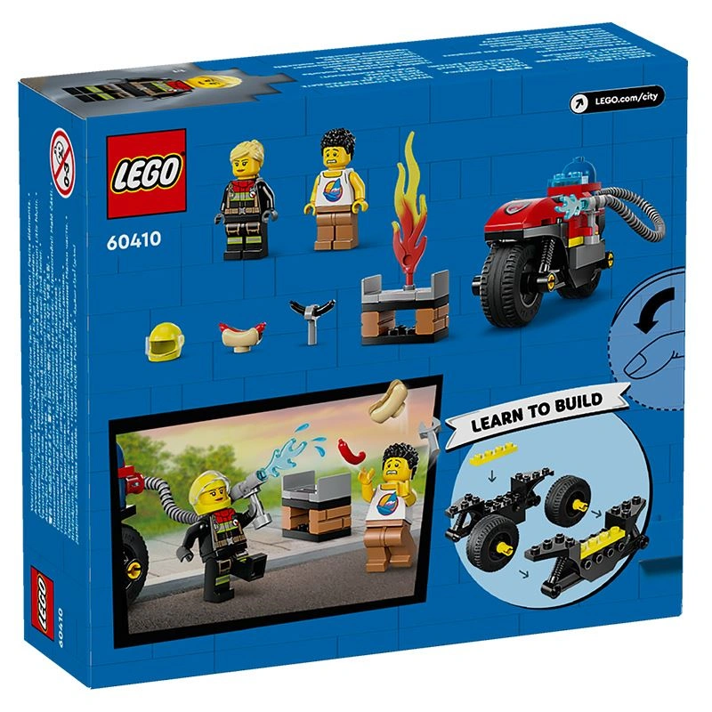 Đồ chơi lắp ráp xe mô tô cứu hỏa Lego City 60410 3