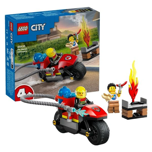 Đồ chơi lắp ráp xe mô tô cứu hỏa Lego City 60410 1