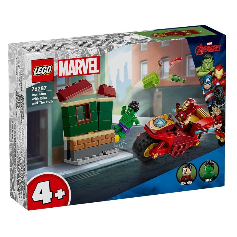 Đồ chơi lắp ráp xe máy của Iron Man và người khổng lồ Lego Marvel 76287 2