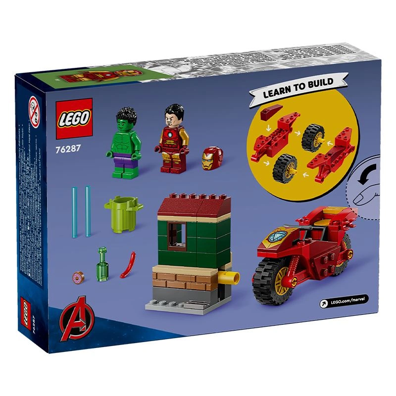 Đồ chơi lắp ráp xe máy của Iron Man và người khổng lồ Lego Marvel 76287 3