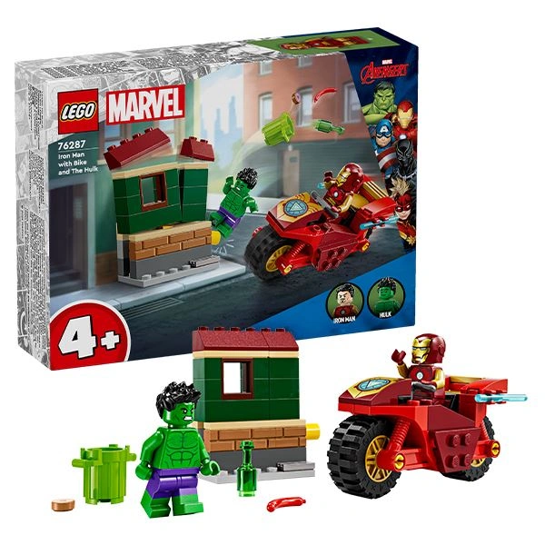 Đồ chơi lắp ráp xe máy của Iron Man và người khổng lồ Lego Marvel 76287 1