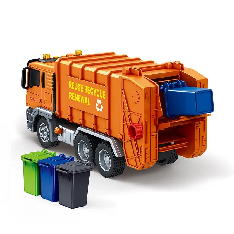 Đồ chơi xe rác mô hình có đèn và âm thanh Vecto VT53T 2
