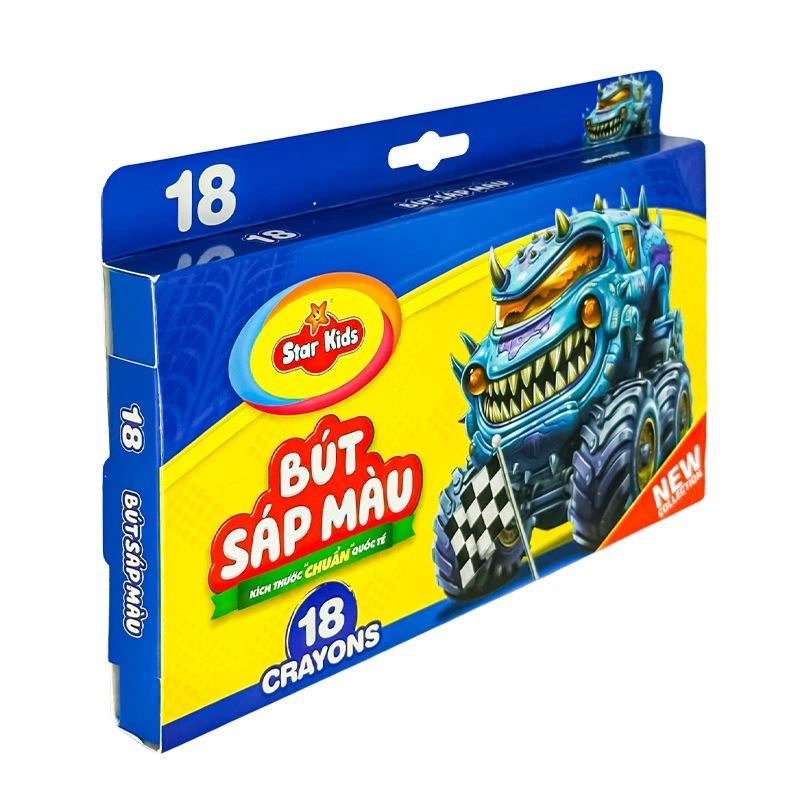 Đồ chơi bút sáp 18 màu Star Kids K-CR18/3 - Màu ngẫu nhiên 3
