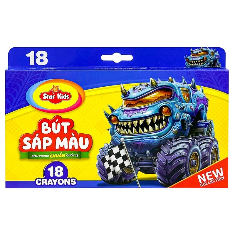 Đồ chơi bút sáp 18 màu Star Kids K-CR18/3 - Màu ngẫu nhiên 5