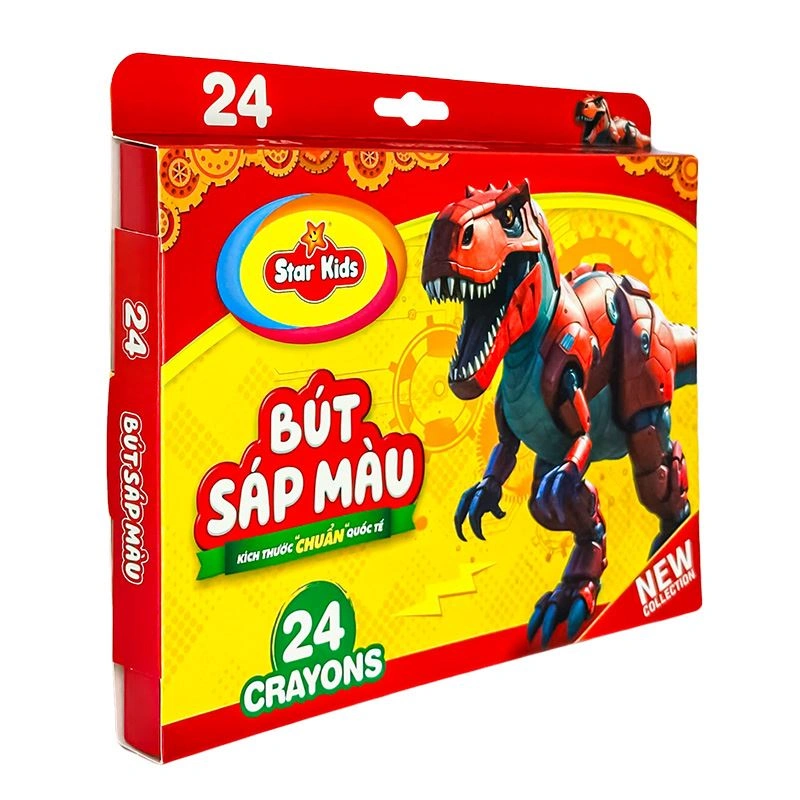 Đồ chơi bút sáp 24 màu Star Kids K-CR24/3 - Màu ngẫu nhiên 3
