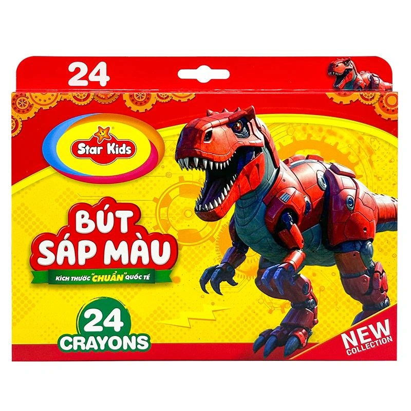 Đồ chơi bút sáp 24 màu Star Kids K-CR24/3 - Màu ngẫu nhiên 5