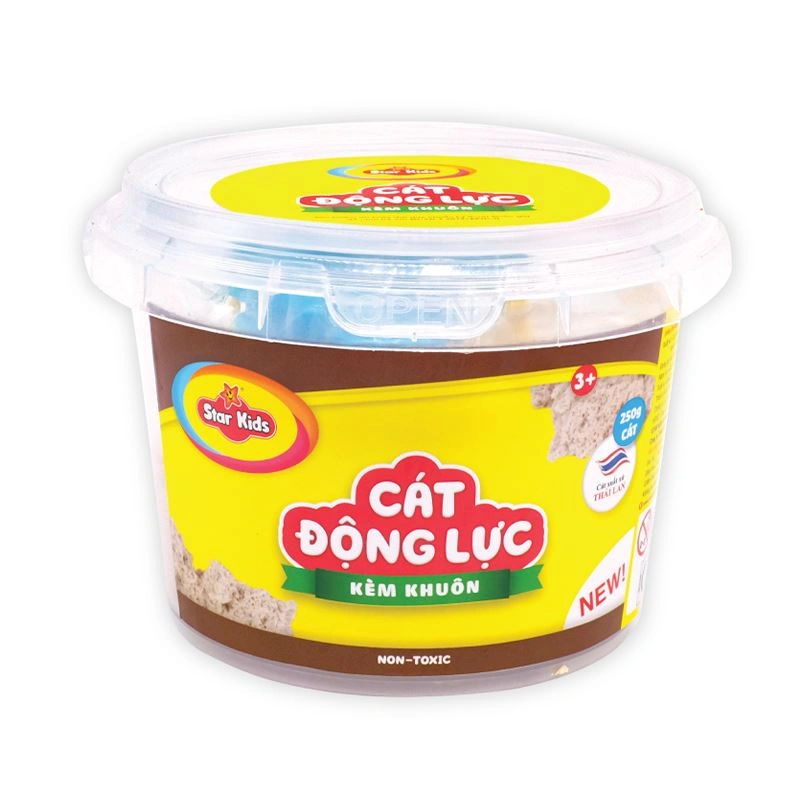 Đồ chơi cát động lực 250g và khuôn Star Kids K-317/1 - Màu cam 6