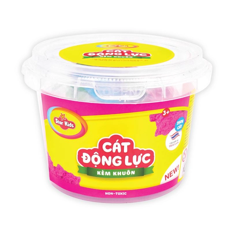 Đồ chơi cát động lực 250g và khuôn Star Kids K-317/1 - Màu cam 10