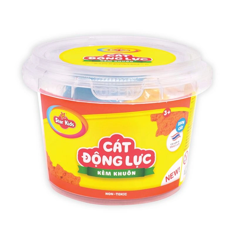Đồ chơi cát động lực 250g và khuôn Star Kids K-317/1 - Màu cam 2