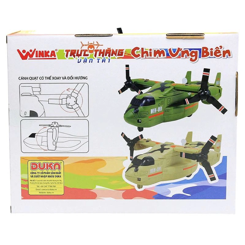 Đồ chơi mô hình trực thăng vận tải chim ưng biển WINKA DK81325 3