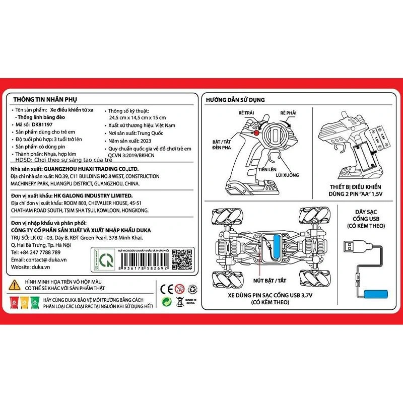 Đồ chơi điều khiển thống lĩnh băng đèo WINKA DK81197 - Màu ngẫu nhiên 5