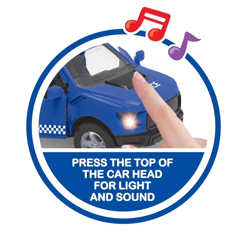 Đồ chơi xe cảnh sát có đèn và âm thanh Vecto VT31K 2