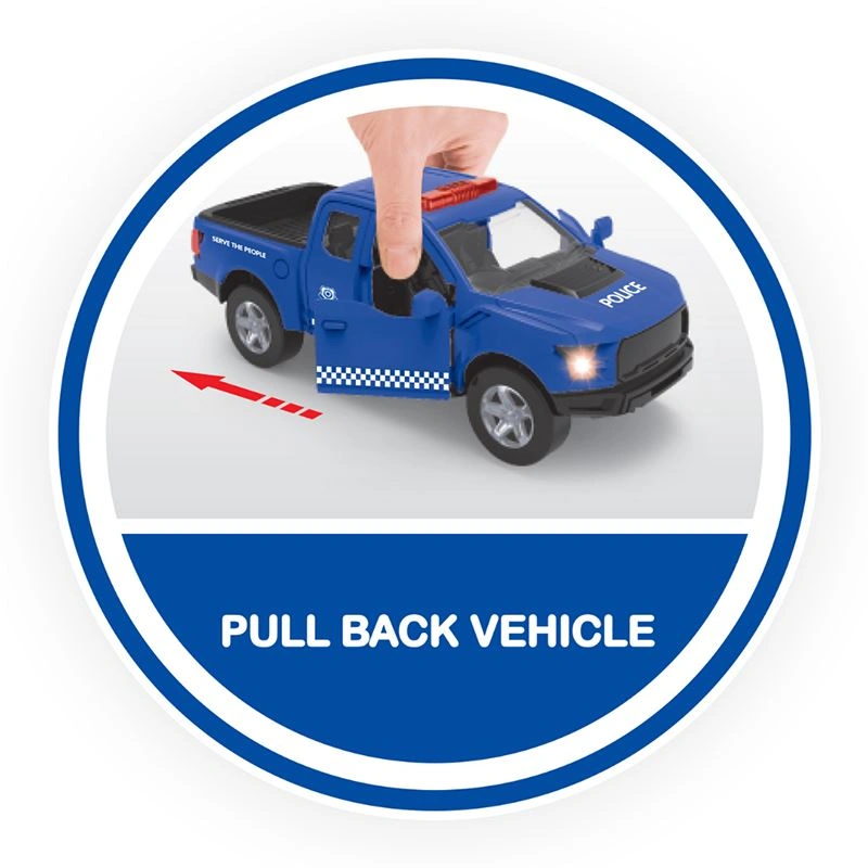 Đồ chơi xe cảnh sát có đèn và âm thanh Vecto VT31K 3