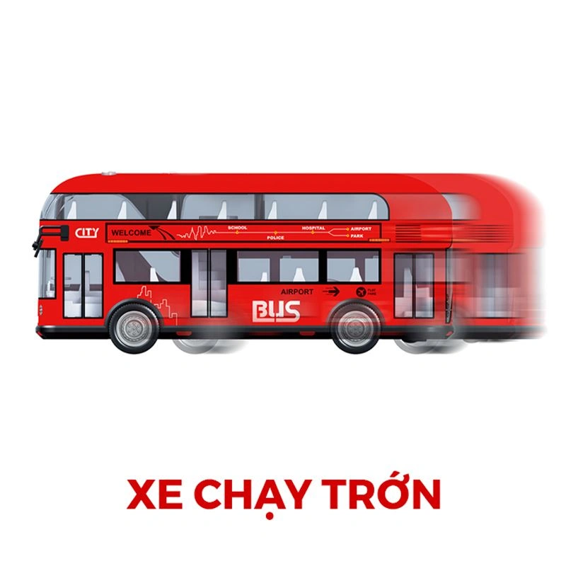 Đồ chơi xe buýt 2 tầng có đèn và âm thanh Vecto VT29Q 4
