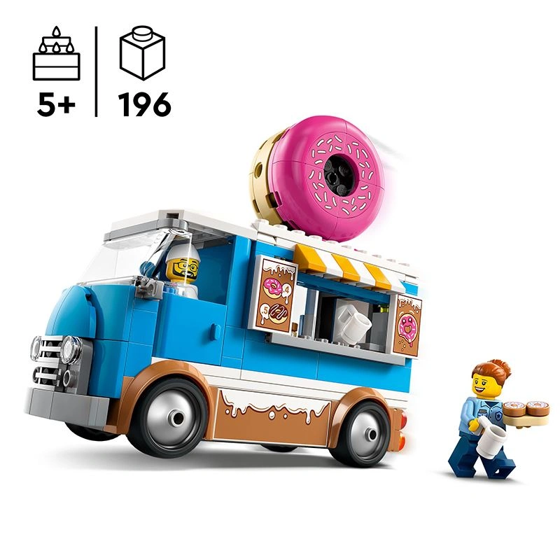 Đồ chơi lắp ráp xe bánh donut di động Lego City 60452 (196 chi tiết) 4