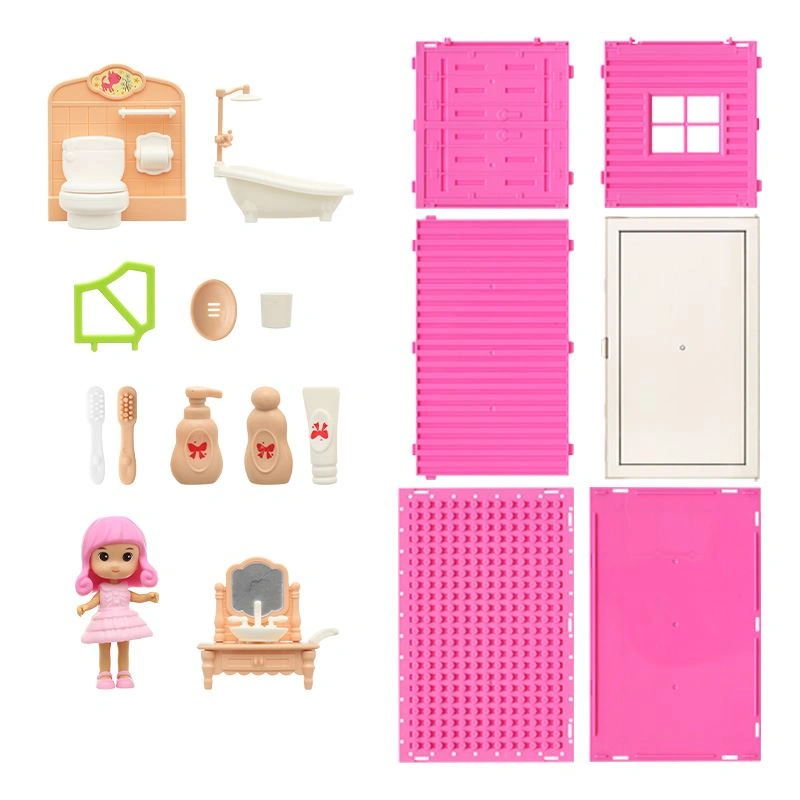 Đồ chơi ngôi nhà búp bê không gian phòng ngủ HappyTime 0588-55 52