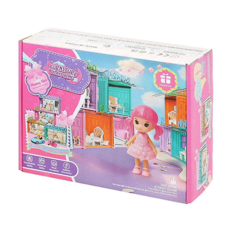 Đồ chơi ngôi nhà búp bê không gian phòng ngủ HappyTime 0588-55 42