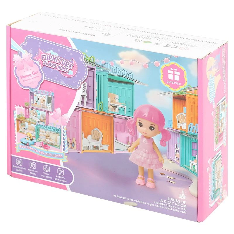 Đồ chơi ngôi nhà búp bê không gian phòng ngủ HappyTime 0588-55 3