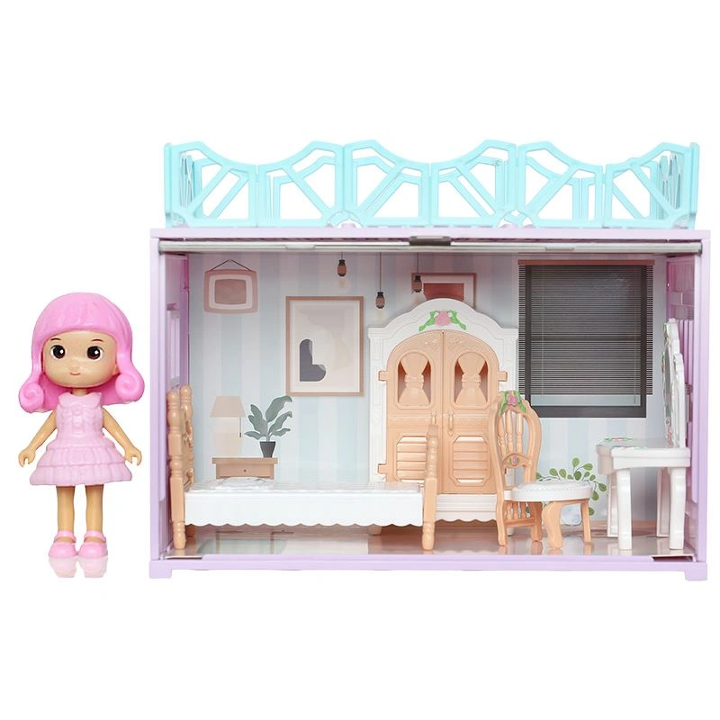 Đồ chơi ngôi nhà búp bê không gian phòng ngủ HappyTime 0588-55 8