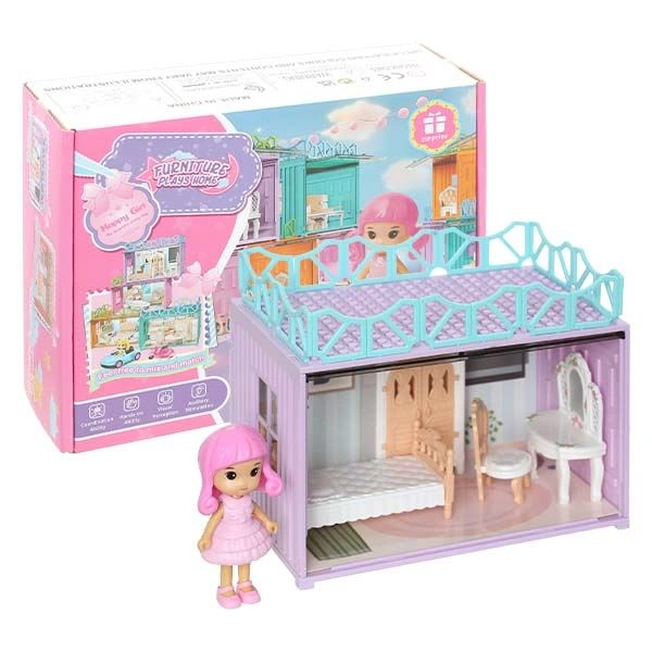 Đồ chơi ngôi nhà búp bê không gian phòng ngủ HappyTime 0588-55 1