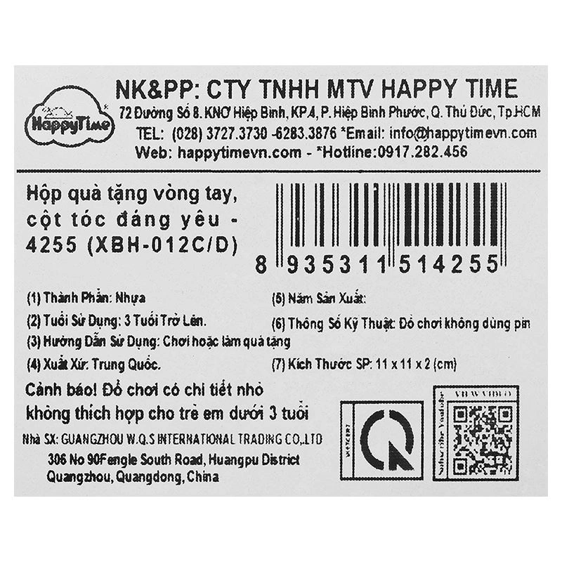 Đồ chơi vòng tay và cột tóc HappyTime XBH-012C/D - Mẫu ngẫu nhiên 8