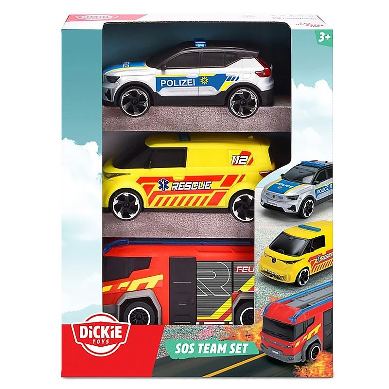 Đồ chơi bộ 3 xe cứu hộ Dickie Toys 203712028038 2