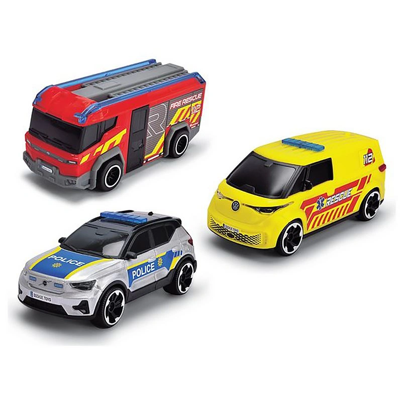 Đồ chơi bộ 3 xe cứu hộ Dickie Toys 203712028038 3