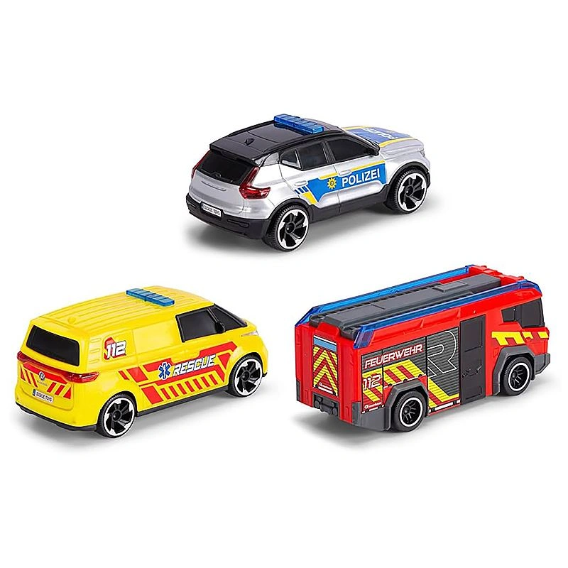 Đồ chơi bộ 3 xe cứu hộ Dickie Toys 203712028038 4