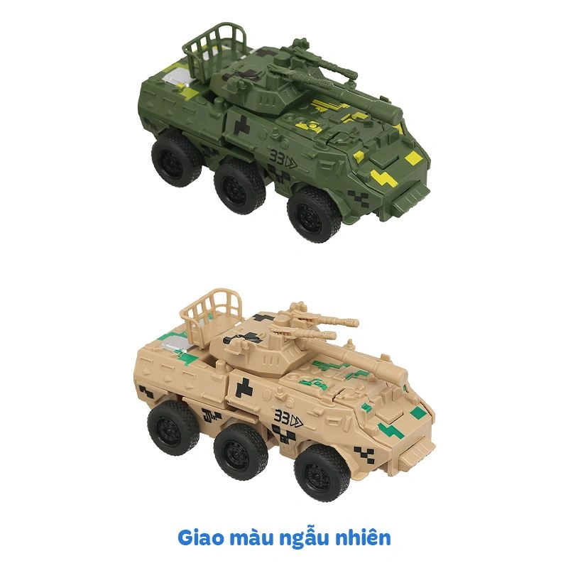 Đồ chơi xe thiết giáp biến hình robot HappyTime CY167-802 - Màu ngẫu nhiên 2