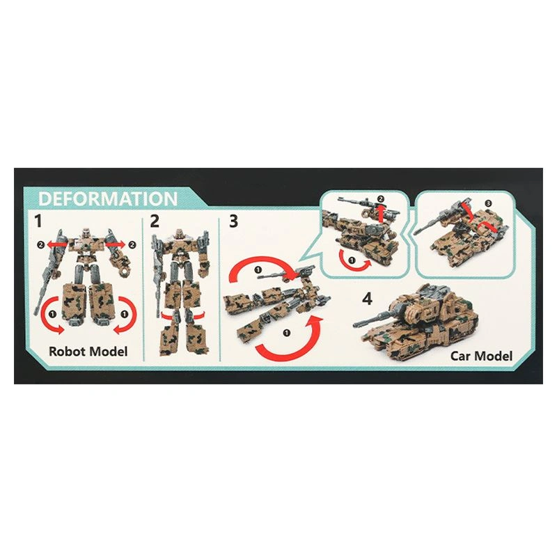 Đồ chơi chiến binh robot biến hình xe tăng HappyTime 8087 12