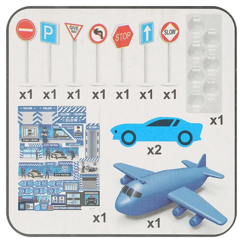 Đồ chơi trạm xe cảnh sát six-six-Zero 660-A295 (29 chi tiết) 18