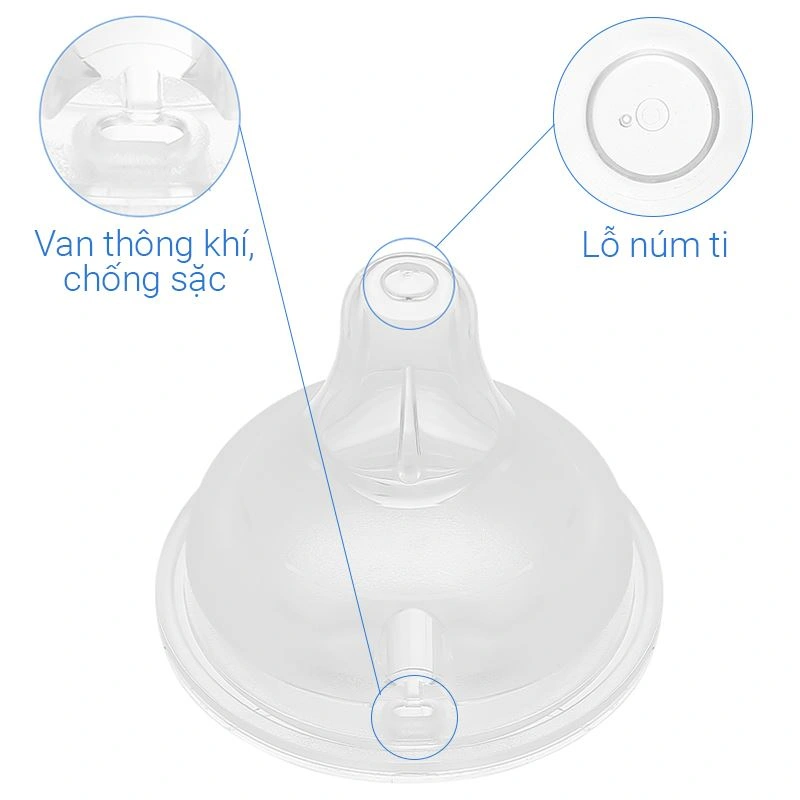 Bộ 2 núm ti Moyuum cổ rộng số 1 (0 - 2 tháng) 10