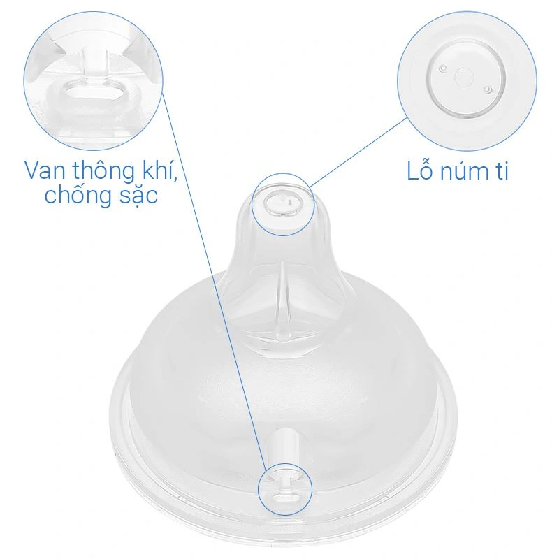 Bộ 2 núm ti Moyuum cổ rộng số 1 (0 - 2 tháng) 21