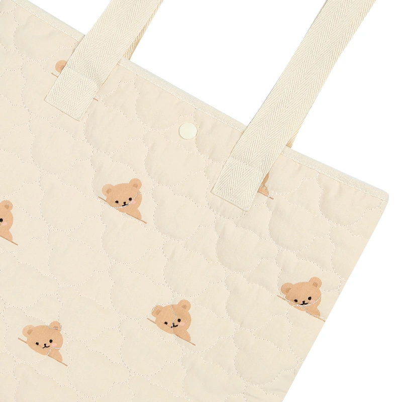 Túi bỉm sữa Bessla 1 ngăn gấu 4