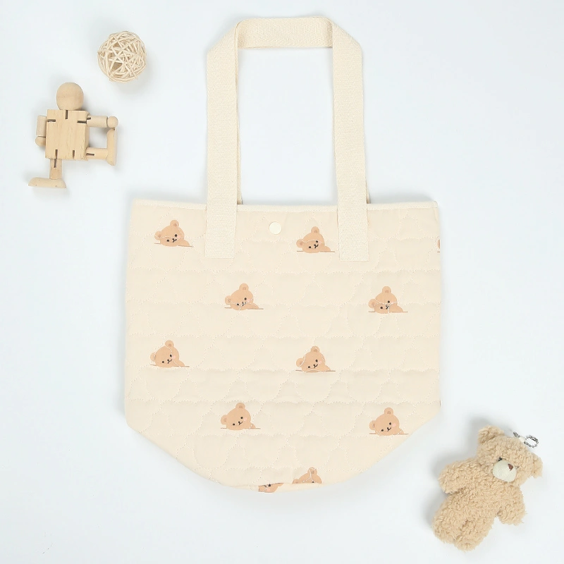 Túi bỉm sữa Bessla 1 ngăn gấu 7