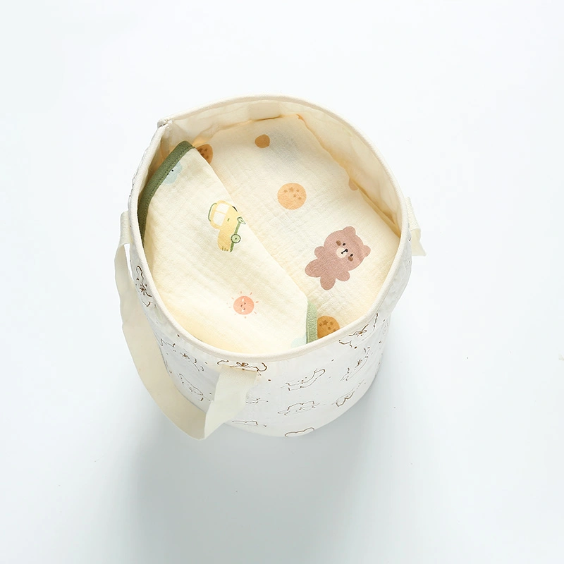 Túi bỉm sữa Bessla 1 ngăn gấu nơ chấm bi 6