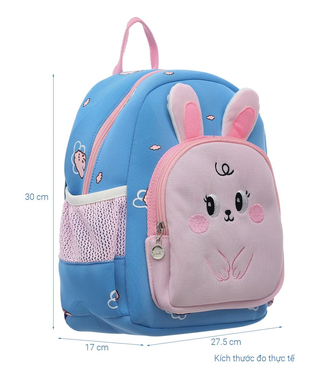 Balo cho bé mẫu giáo Tbwin PANNA8 thỏ E2440 xanh dương 8