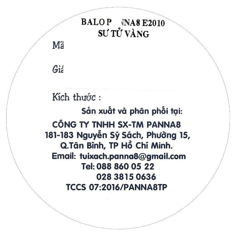 Balo cho bé mẫu giáo Tbwin PANNA8 sư tử E2010 vàng 11