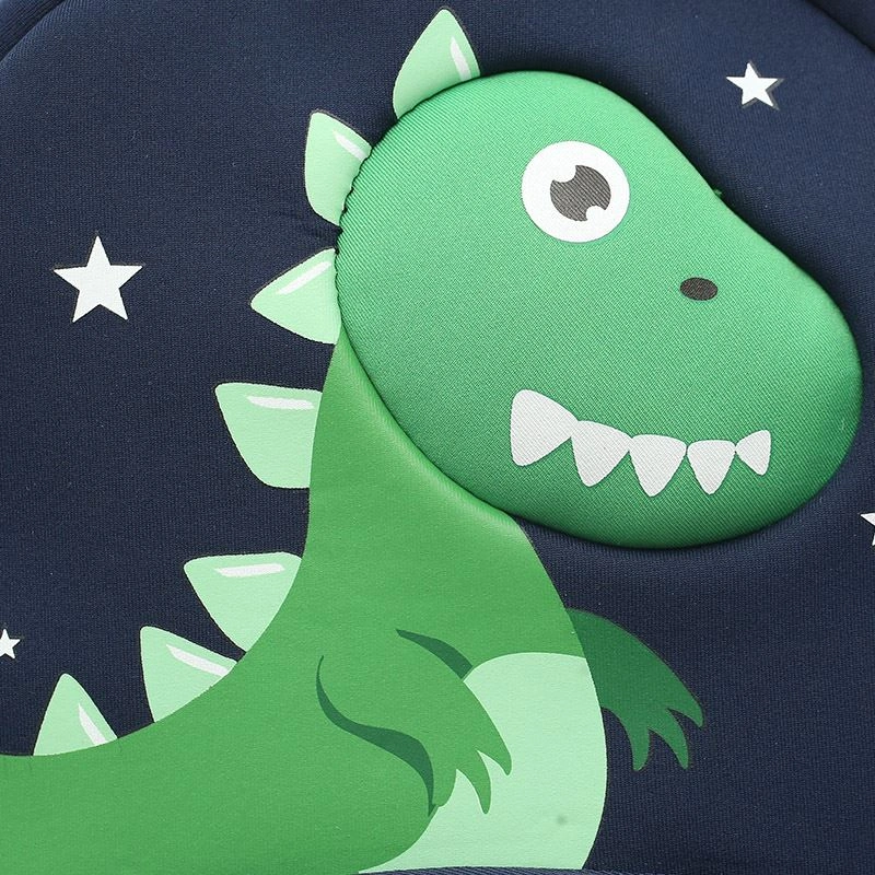 Balo cho bé mẫu giáo 3L khủng long 5811A xanh dương đậm 7