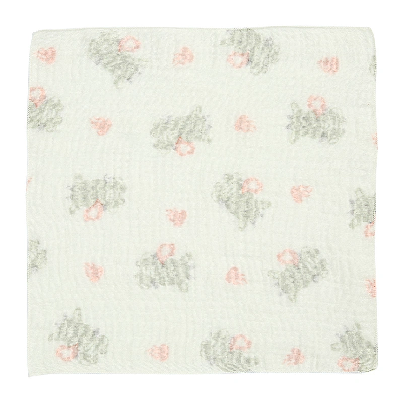 Set 5 cái khăn sữa muslin Bessla 2 lớp 20x20 cm - Rồng xanh 3