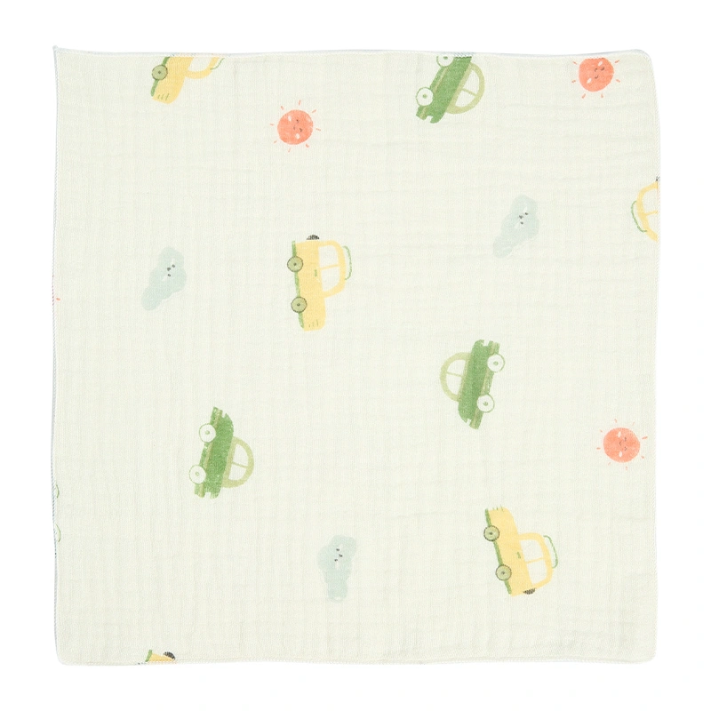 Set 5 cái khăn sữa muslin Bessla 2 lớp 20x20 cm - Rồng xanh 9