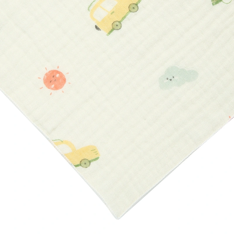 Set 5 cái khăn sữa muslin Bessla 2 lớp 20x20 cm - Rồng xanh 11