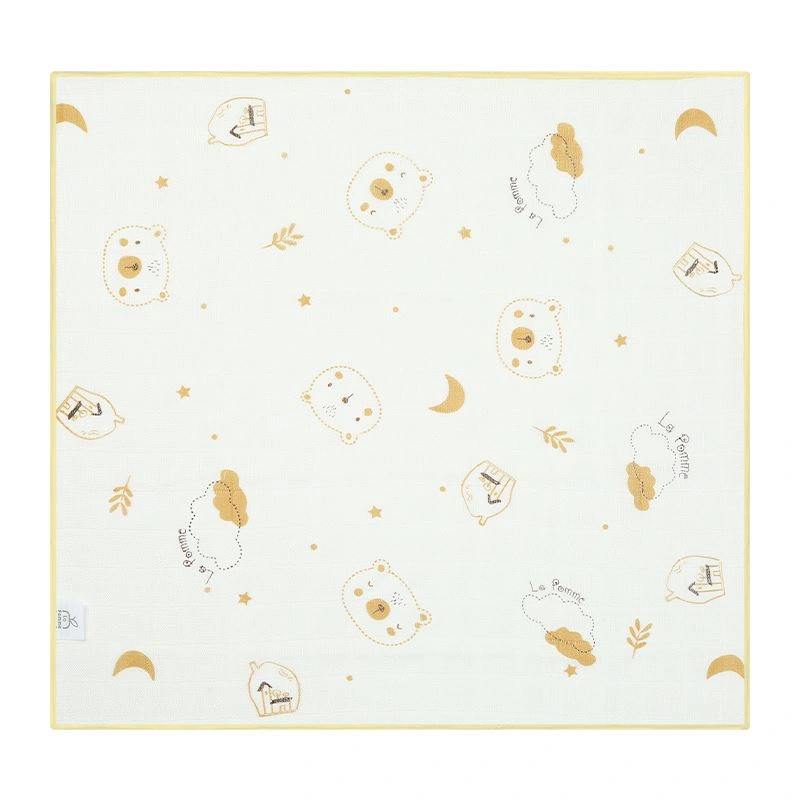 Set 5 cái khăn sữa sợi tre La Pomme 3 lớp 30x30 cm - Cá heo trắng 30